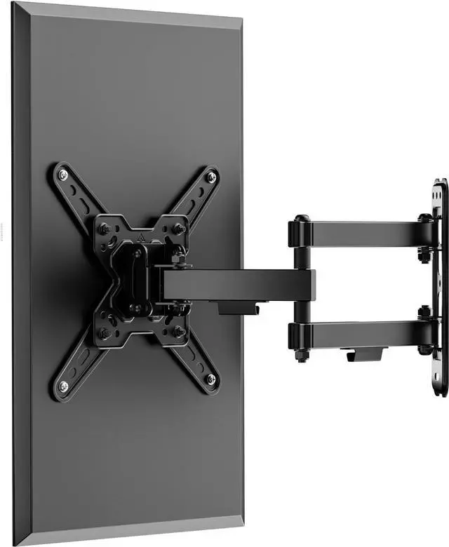 Alt view image 2 of 7 - PL-223 Landscape to Portrait Vertical Rotation Full Motion TV Monitor Wall Mount Bracket Articulating Arms Swivel Tilt for Most 13" to 43" Flat Screen TV | Max VESA 200x200mm Up to 44lbs