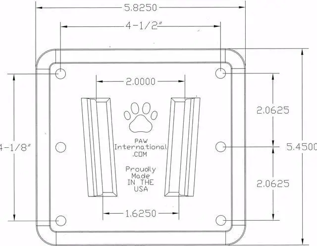 Alt view image 5 of 6 - PAW International RV TV Bracket Black 3 Piece Set | 1-Polymer TV Bracket (VESA 100x100mm) | 2-Black Polymer Wall Mounts