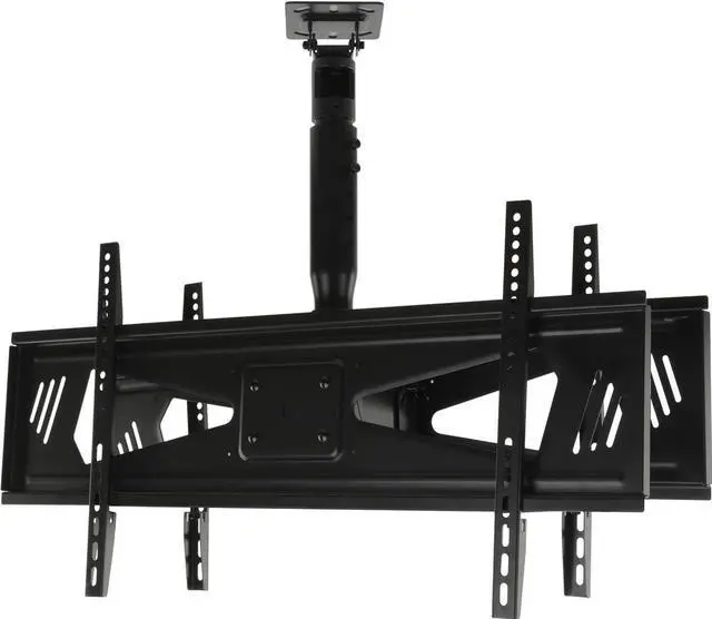 Alt view image 3 of 7 - Displays 2go Dual Sided Ceiling TV Mount for 37" to 70" Flat Screen Monitors, Height Adjustable, Steel (Black)