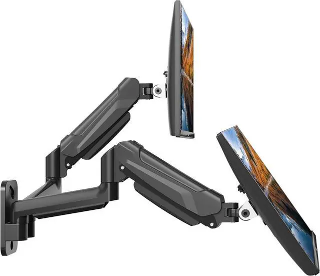 Main image of BONTEC Monitor Wall Mount Bracket for 13-32 Inch Screens, Fully Adjustable Gas Spring Monitor Arm, Height Adjustable, Tilt Swivel & Rotate, Holds up to 19.8 lbs, VESA 75x75, 100x100 mm
