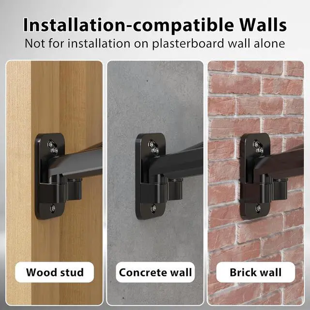 Alt view image 7 of 7 - BONTEC Monitor Wall Mount Bracket for 13-32 Inch Screens, Fully Adjustable Gas Spring Monitor Arm, Height Adjustable, Tilt Swivel & Rotate, Holds up to 19.8 lbs, VESA 75x75, 100x100 mm