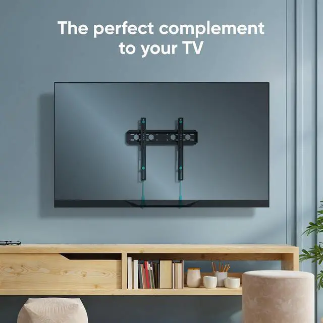 Alt view image 2 of 7 - ONKRON Fixed TV Wall Mount for 35-65 Inch Screen up to 150 lbs, Ultra Slim TV Mount Low Profile VESA 75x75-400x400 Flush, Flat to Wall Mount/Universal Television Bracket Black