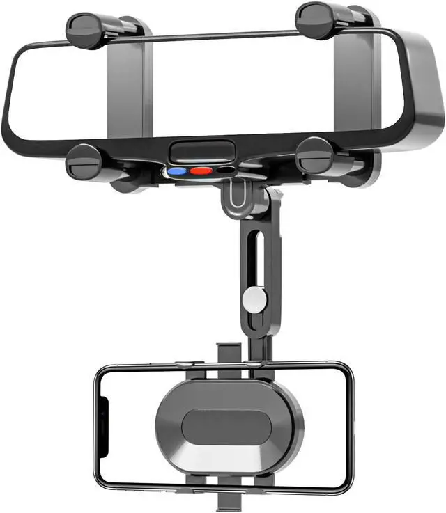 Alt view image 7 of 7 - SXhyf Rear View Mirror Phone Holder, 2023 Rotatable and Retractable Car Phone Mount, Cell Phone Holder Car Fit for iPhone 11 12 13 14 Pro Max Samsung All Phone