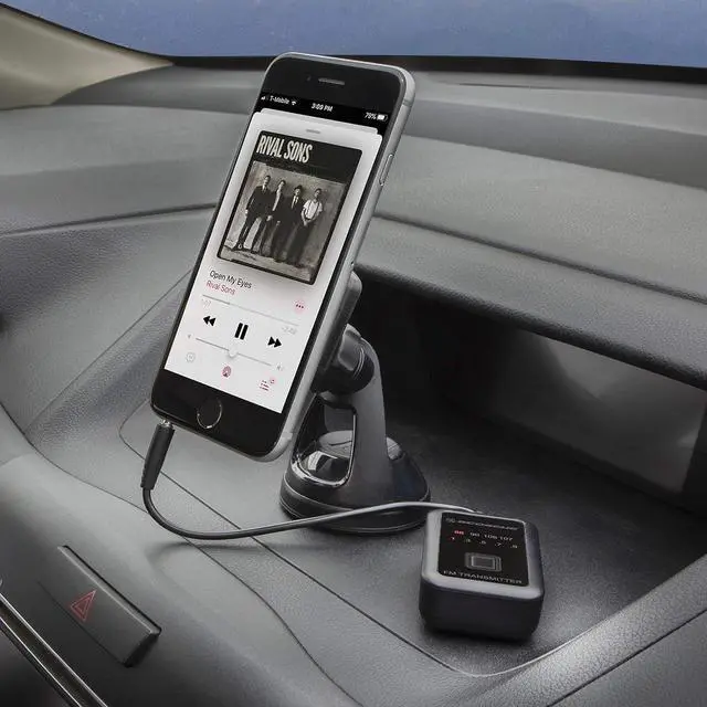 Alt view image 3 of 5 - Scosche FMT5 TuneTone Universal FM Stereo Transmitter for Mobile Devices, Black Small