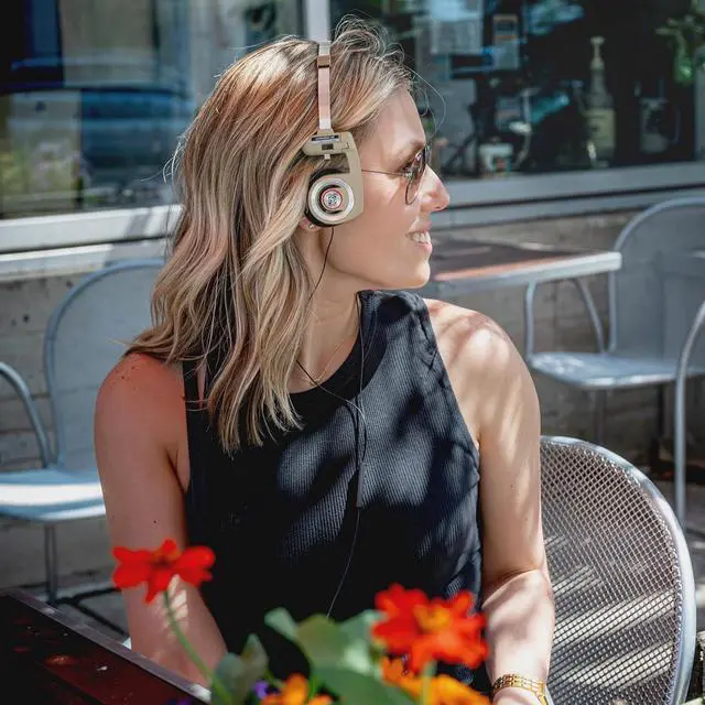 Alt view image 4 of 7 - Koss Porta Pro Limited Edition On-Ear Headphones, in-Line Microphone, Volume Control and Touch Remote Control, Retro Style, Includes Hard Carry Case, Wired with 3.5mm Plug, Rhythm Beige