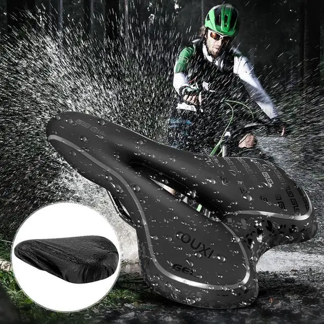 Alt view image 5 of 7 - OUXI Comfort Bike Seat Comfortable Gel Bicycle Saddle Replacement Soft Padded with Shock Absorbing Waterproof for MTB Mountain Bike Road Bike Exercise Bike Men Women and Ladies