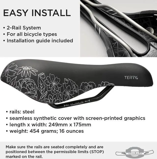 Alt view image 4 of 7 - Bike Saddle Womens Cite X Gel Saddle, Bicycle Seat for Women, Wide Comfortable Shock-Absorbing Gel Bike Seat with Center Cutaway