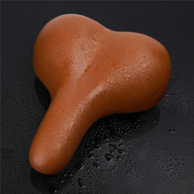 Alt view image 3 of 7 - ZHIQIU Comfortable Bike Saddles Extra Wide and Thick Bicycle Seat Integrated Molding Anti-Rain