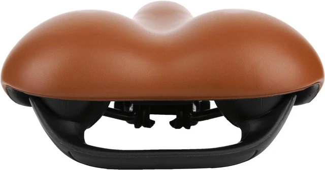 Alt view image 5 of 7 - ZHIQIU Comfortable Bike Saddles Extra Wide and Thick Bicycle Seat Integrated Molding Anti-Rain