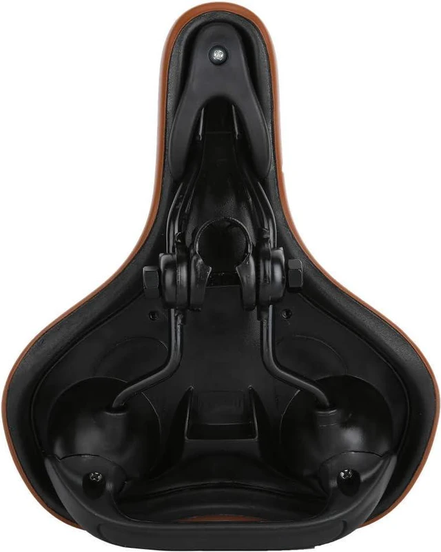 Alt view image 6 of 7 - ZHIQIU Comfortable Bike Saddles Extra Wide and Thick Bicycle Seat Integrated Molding Anti-Rain
