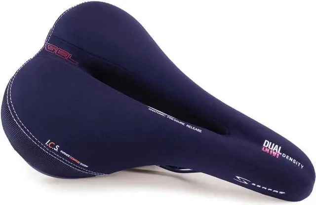 Alt view image 2 of 7 - Dual Density Men's Bicycle Saddle with Cutout