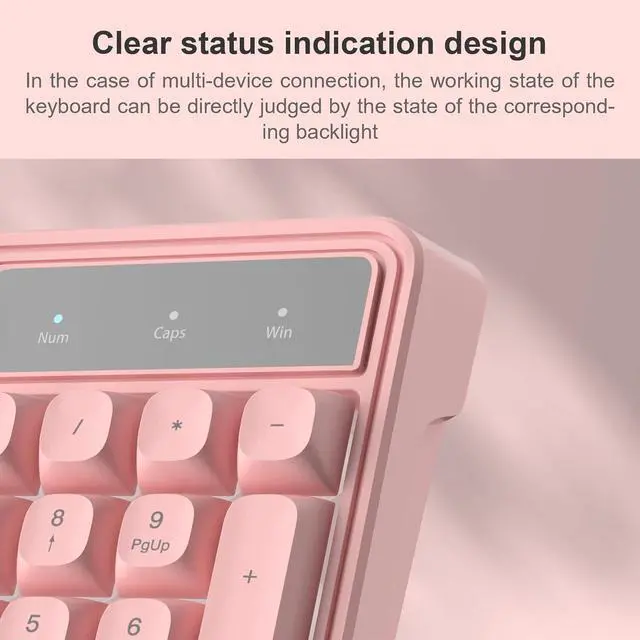 Alt view image 5 of 7 - Pink Creamy Keyboard and Mouse Combo,MageGee GK980 Wired RGB Backlit Keyboard and Pink Gaming Mouse Combo,PC Keyboard and Adjustable Sensitivity Mouse for PC/loptop/MAC
