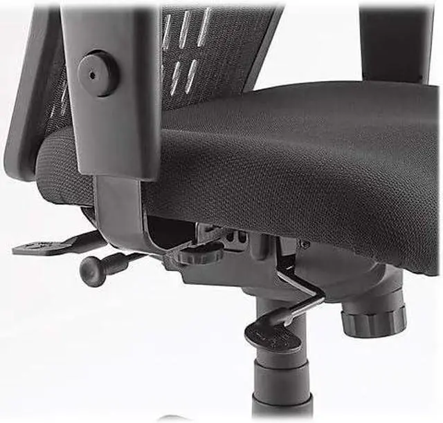 Alt view image 5 of 7 - Lorell ErgoMesh Executive Swivel Chair, High-Back, Black