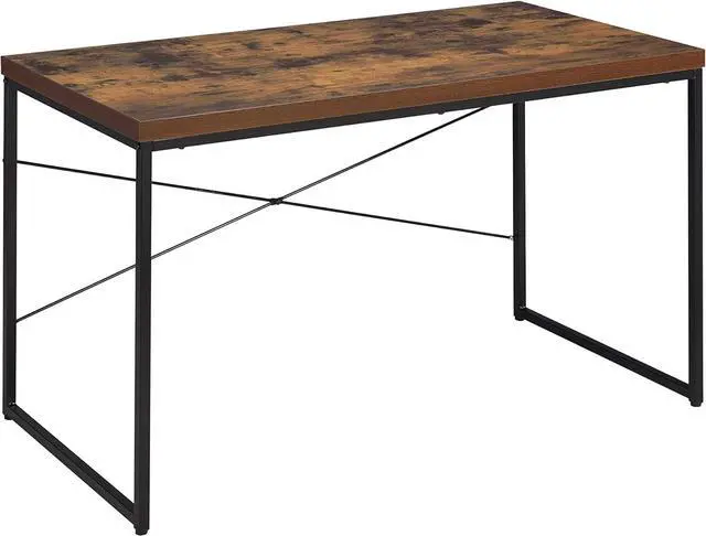 Main image of Acme Bob Rectangular Wooden Top Home Office Desk in Weathered Oak