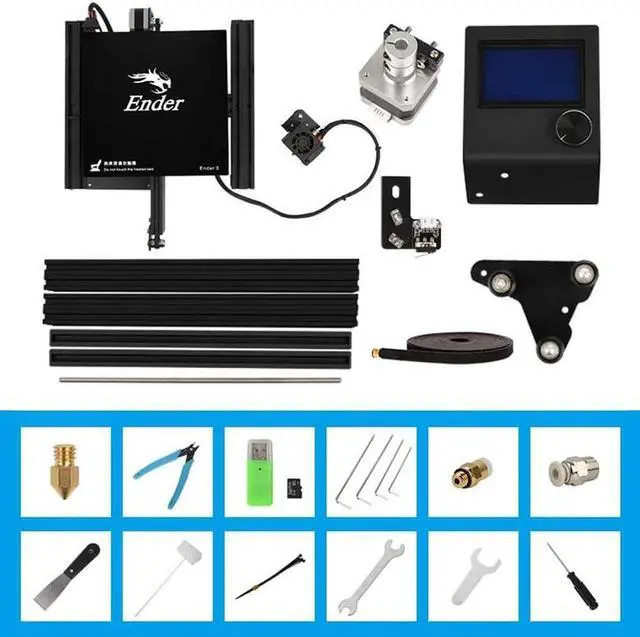 Alt view image 3 of 7 - Creality Ender 3 3D Printer Fully Open Source with Resume Printing Function DIY Printers Build Volulme 8.66x8.66x9.84 inch