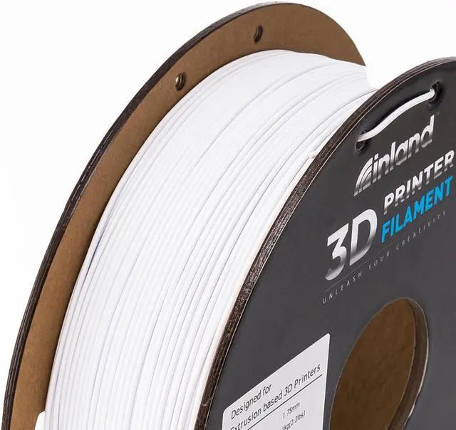 Alt view image 4 of 7 - INLAND Micro Center PLA+ 3D Printing Filament 1.75mm - PLA Pro Dimensional Accuracy +/- 0.03 mm - 1kg Cardboard Spool (2.2 lbs) (2 Pack Black & White, 1.75mm)