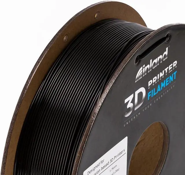 Alt view image 7 of 7 - INLAND Micro Center PLA+ 3D Printing Filament 1.75mm - PLA Pro Dimensional Accuracy +/- 0.03 mm - 1kg Cardboard Spool (2.2 lbs) (2 Pack Black & White, 1.75mm)
