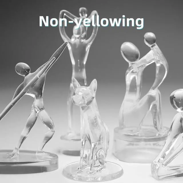 Alt view image 3 of 7 - RESIONE G217 Clear 3D Printer Resin  Non-Yellowing Transparent Tough Resin, ABS-Like Strength, High Clarity for LCD/DLP/MSLA Printers, 405nm UV, 1KG