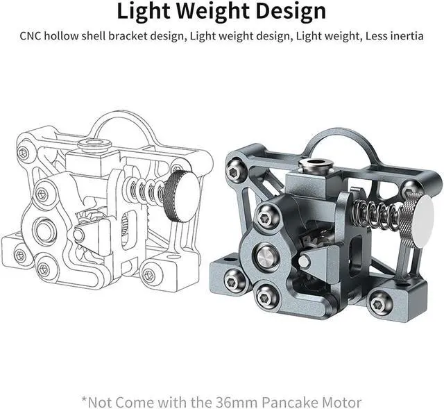 Alt view image 4 of 6 - FYSETC Upgraded 3D Printer Accessory - Sherpa Mini Extruder - All Metal Shell NO 36mm Pancake Motor: Light Weight Extruder Hotend Part Compatible with Vorn 2.4 Prusa i3 MK3S+ Ender 3 V2 CR-10
