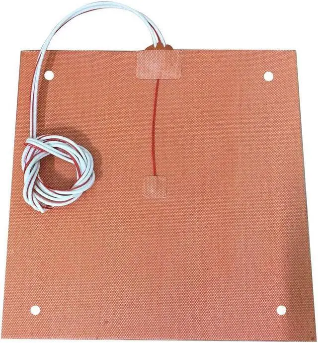 Main image of USA Material CR10 S4 Silicone Heater Pad 400 x 400mm for CR-10 S4 3D Printer Bed w/Screw Holes, Adhesive Backing + Sensor (120V)