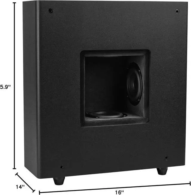 Alt view image 5 of 5 - Dayton Audio MKSX4 Four 4" Driver Low Profile Passive Subwoofer