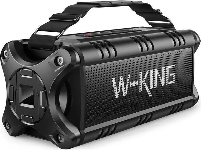 Main image of W-KING Bluetooth Speaker, 90W Max Portable Outdoor Speaker Loud, IPX6 Waterproof/50W Deep Bass Subwoofer/40H/EQ/Dual Pairing/TF/AUX, Large Boombox Speakers Bluetooth Wireless for Party/Beach/Jobside