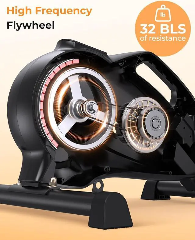 Alt view image 4 of 7 - YOSUDA Under Desk Bike Pedal Exerciser - Magnetic Mini Exercise Bike for Arm/Leg Exercise, Desk Pedal Bike for Home/Office Workout