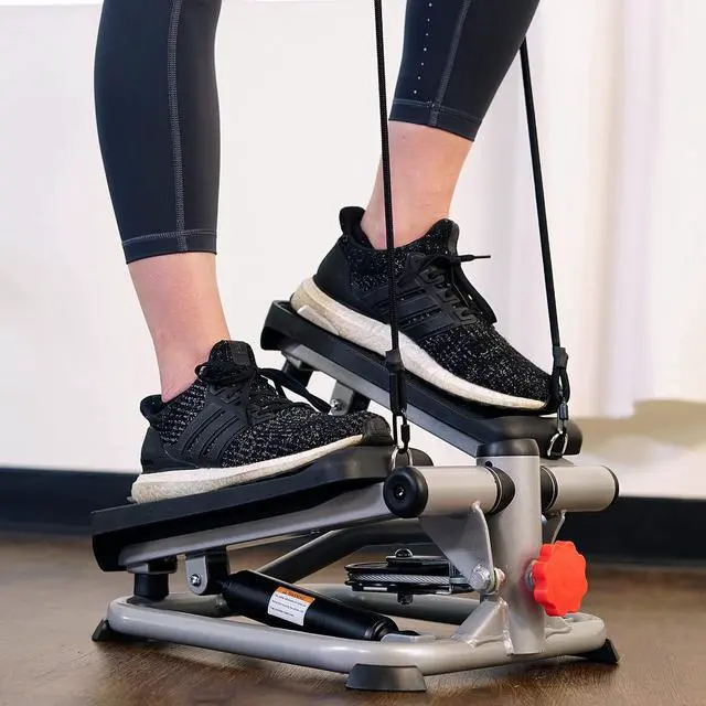 Alt view image 7 of 7 - Sunny Health & Fitness Mini Steppers for Exercise at Home, Stair Step Workout Machine, Full Body Cardio Equipment, with Optional Free SunnyFit App Connection and Resistance Band