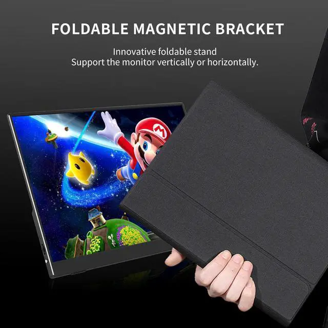 Alt view image 6 of 7 - Unew 13.3 inch 2560x1600 2.5K Portable Gaming Monitor 16:10 60Hz Display External Screen USB Mini HDMI Type-C for Laptops PS3 PS4 Switch Xbox Phone