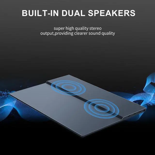Alt view image 7 of 7 - Unew 13.3 inch 2560x1600 2.5K Portable Gaming Monitor 16:10 60Hz Display External Screen USB Mini HDMI Type-C for Laptops PS3 PS4 Switch Xbox Phone