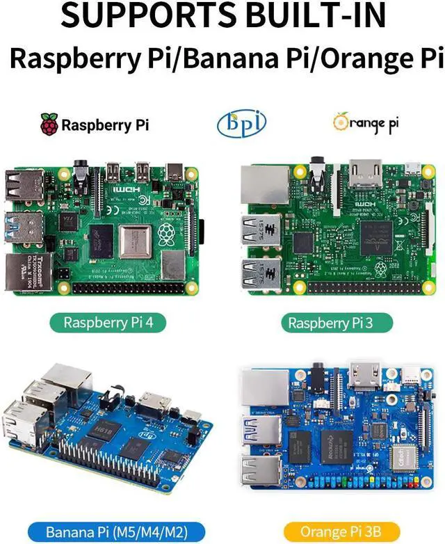 Alt view image 2 of 7 - Unew Portable 7 inch Touch LCD Raspberry Pi 4 5 Screen Industrial Monitor 1024x600 Support HDMI Type-C Display For Laptop Pie 3/4 Banana Orange Pi