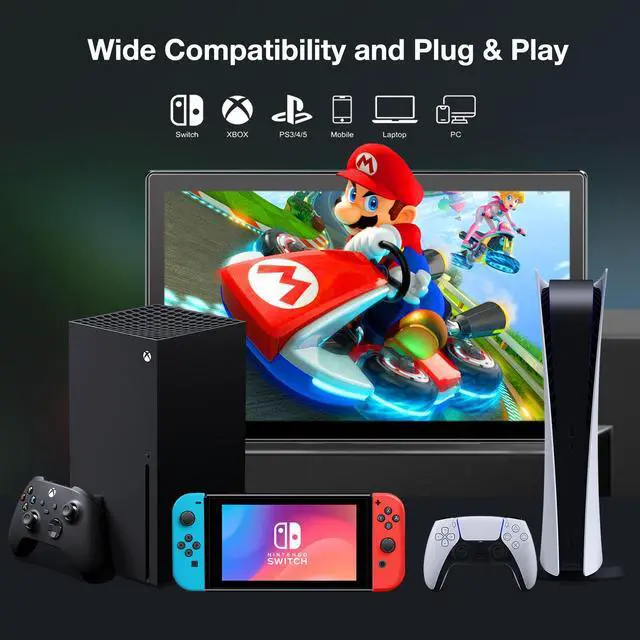 Alt view image 5 of 7 - Unew 10.1 Inch 1920×1200 IPS Portable Monitor, 60Hz TypeC MiniHDMI External Second Screen with Dual Speakers VESA Mountable