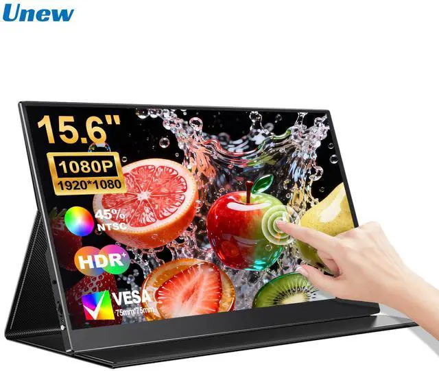 Main image of Unew 15.6 Inch 1080P IPS Touchscreen Portable Monitor with Type-C & Mini HDMI
