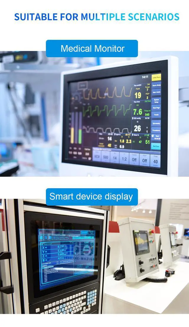 Alt view image 5 of 6 - 13.3 inch Touch Screen Monitor FHD 1920X1080 Suitable for Phone Laptop Inside Speaker Compatible with HDMI VGA USB Type-C