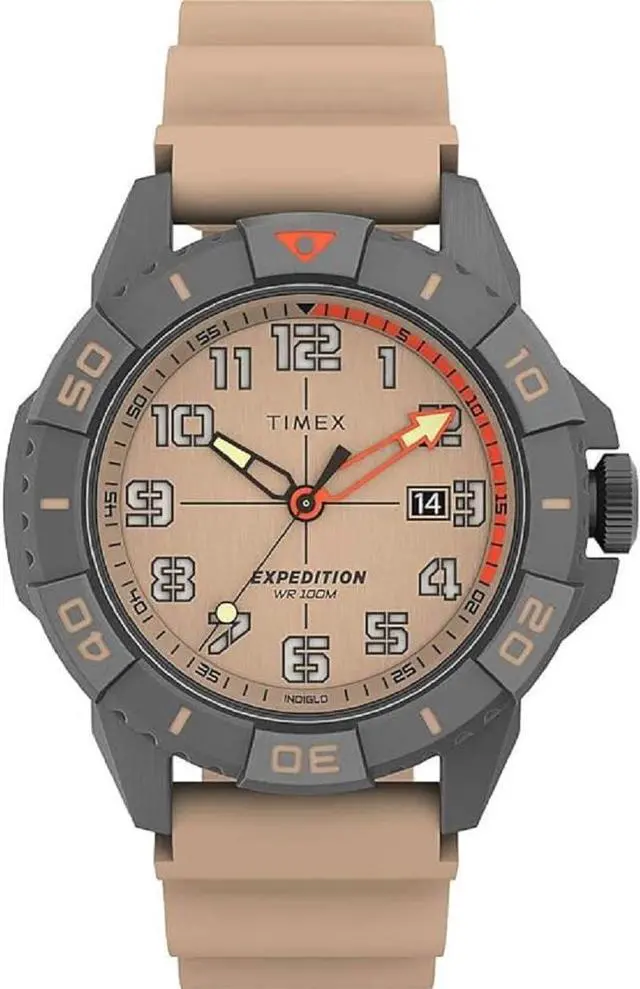 Main image of Timex TW2V40900 Expedition North Ridge Beige Silicone Strap Watch
