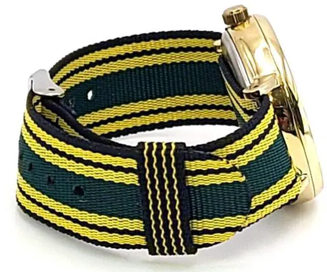 Alt view image 3 of 6 - Timex TW2U46300LG Fairfield Green/Blue/Yellow Nylon Strap Watch