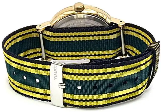 Alt view image 4 of 6 - Timex TW2U46300LG Fairfield Green/Blue/Yellow Nylon Strap Watch
