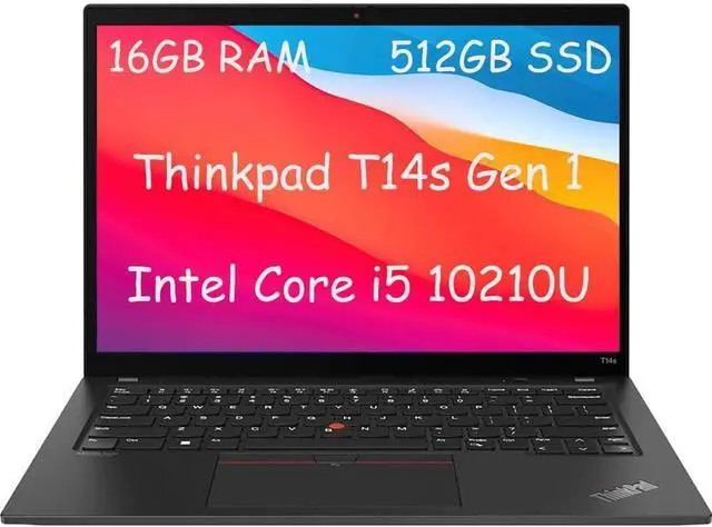 Alt view image 8 of 13 - Lenovo ThinkPad T14s Gen 1 14.0" FHD Black - Intel Core i5-10210U 1.70GHz, 16GB RAM, PCIe M.2 M 512GB SSD, Windows 10 Pro 64-Bit - Webcam - Bluetooth