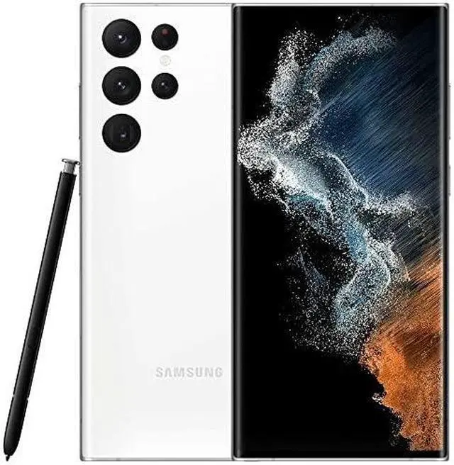Alt view image 3 of 3 - SAMSUNG Galaxy S22 Ultra Smartphone, Factory Unlocked Android Cell Phone, 256GB, 8K Camera & Video, Brightest Display, S Pen, Long Battery Life, Fast 4nm Processor, US Version, Phantom White