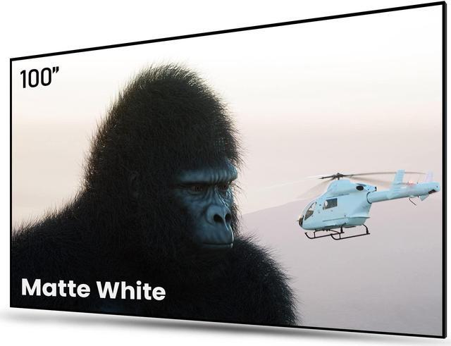 Alt view image 8 of 8 - AWOL Vision 100 inch 16:9 Fixed Frame Projector Screen, 4K / 8K UHD, Matte White