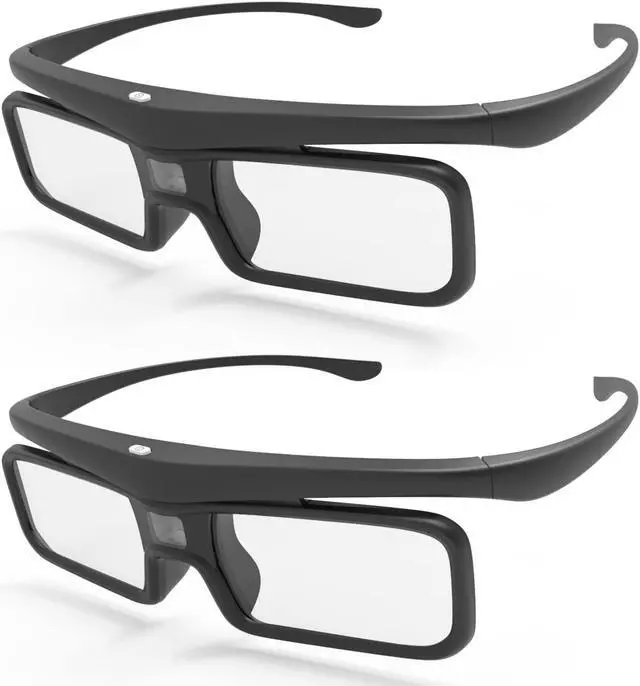 Main image of AWOL VISION DLP Link 3D Glasses, Rechargeable Active Shutter Eyewear compatiable with AWOL VISION LTV-3000 Pro and LTV-3500 Pro, Vanish TV & Other DLP-Link 3D projectors (2 Packs)
