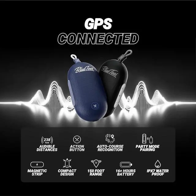 Alt view image 7 of 7 - Blue Tees X Player Go Compact Magnetic Smart Speaker