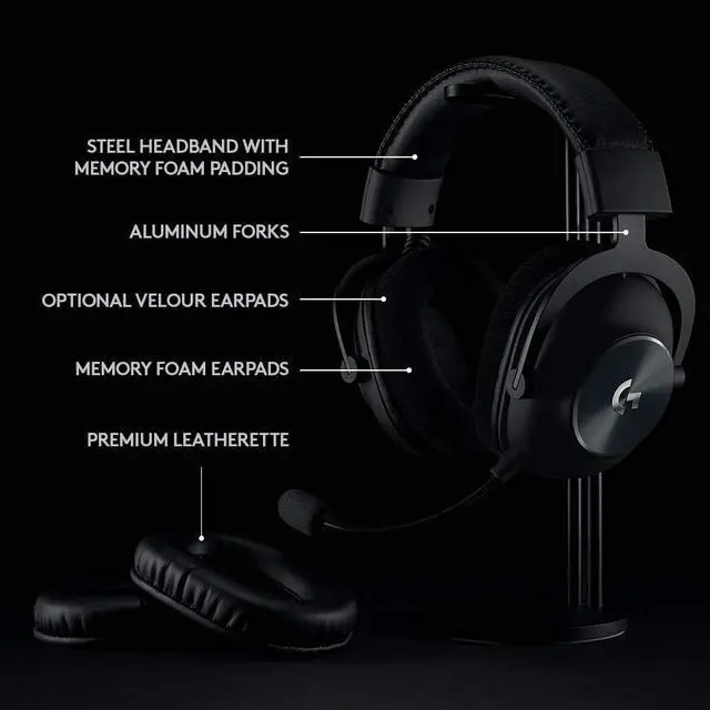 Alt view image 5 of 6 - Logitech G PRO X Wireless Lightspeed Gaming Headset - Logitech G PRO X
