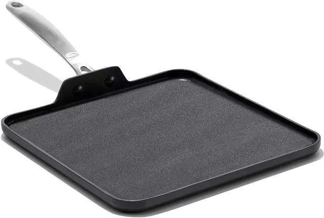 Main image of OXO Enhanced 11" Griddle Pan, PFAS-Free Ceramic Nonstick, Durable Hard Anodized Cookware, Scratch Resistant, Stainless Steel Handle, Good Grips, Dishwasher/Oven Safe, Black