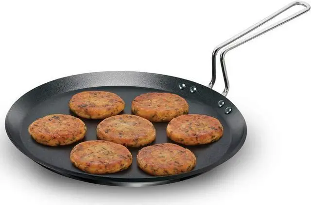 Main image of Hawkins Futura Induction Compatible Nonstick Flat Tava 30 cm, 4.88 mm (Black)