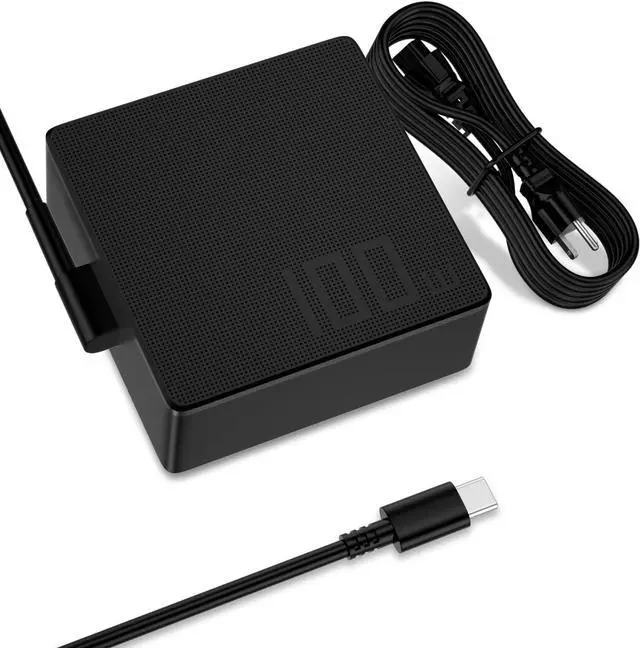 Main image of USB-C-Laptop-Charger, 100W-USB-C-Charger PD Fast Charging for Asus ROG Flow Acer HP Lenovo ThinkPad Legion MacBook Pixelbook Computer Tablet Chargers Adapter Type C Cord Power Supply 65W 45W 27W 100W