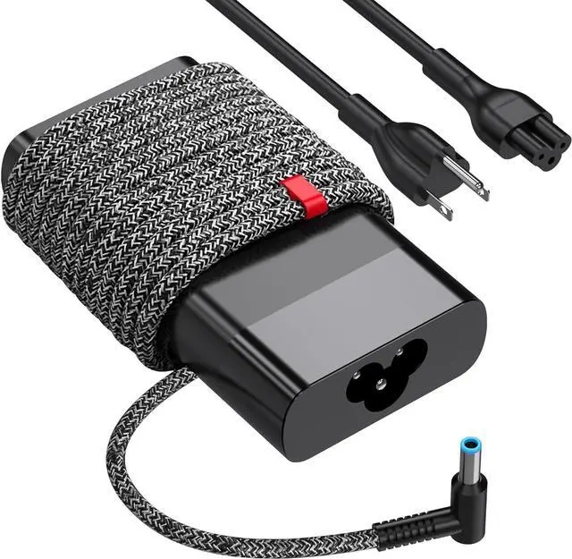 Main image of 65W Charger for HP Envy X360, HP Spectre X360, HP EliteBook, HP Probook X360, HP Pavilion, HP Stream X360 Blue Tip Laptop Computer Smart Power Adapter