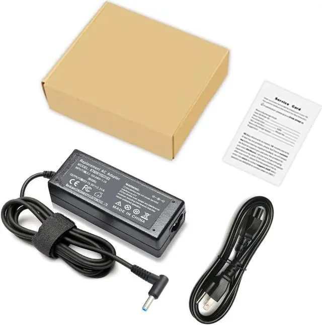 Alt view image 6 of 6 - 45W Laptop Charger for HP 255 250 G5 G6 G7 15-f009wm 15-ab019na 15-r132wm Pavilion x360 15-f272wm 15-f387wm Elitebook 840 ProBook 250 255 256 Envy 360 13-ay0xxx Series Chromebook 14-x Series