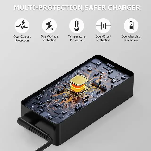 Alt view image 5 of 6 - 65W Laptop Charger USB C Compatible with Lenovo ThinkPad X1 X13 T14 T15 E14 E15 T480s T490 E480 Yoga 7i 9i Thinkbook 13s 14 15 16 Plus G4 65W 45W Chromebook Charger Type C AC Power Adapter