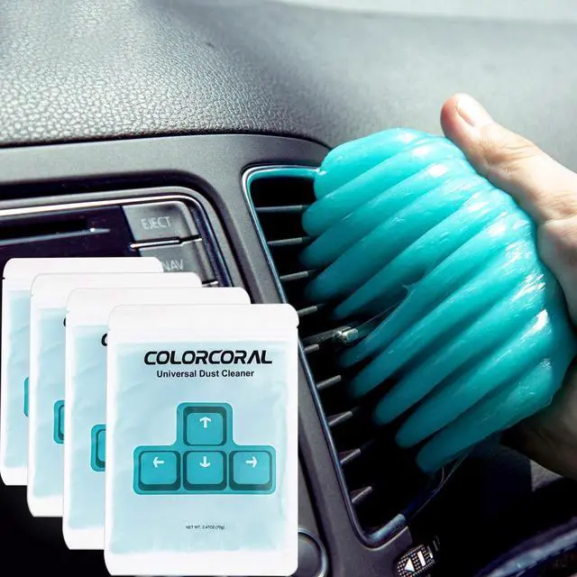 Main image of 4Pack ColorCoral Dust Cleaner Keyboard Cleaning Gel Universal Cleaning Gadget Slime for Car Cleaning and Computer Dusting (4Pack)